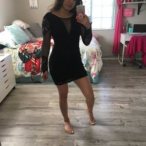Perfect mini black lace dress